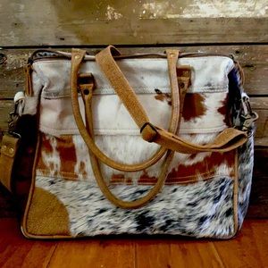 Cowhide Messenger Bag